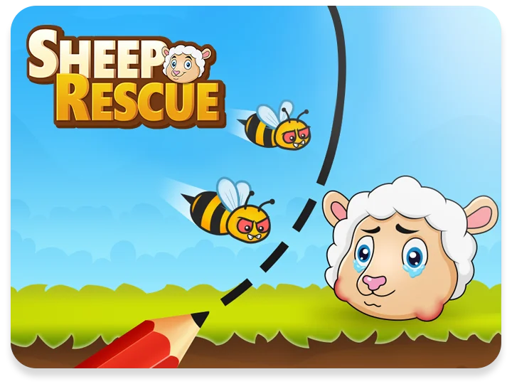 Rescue Sheep : Draw To Save